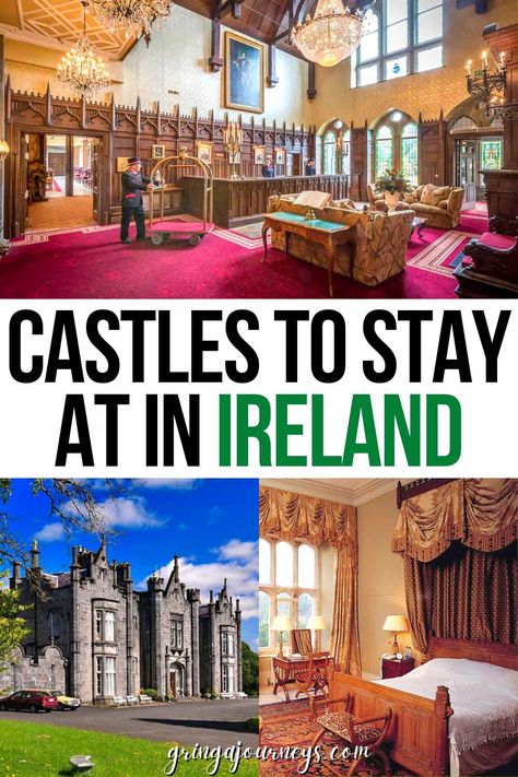 Discover the magic of Ireland with a stay in one of the 16 best castle hotels, ranging from luxurious estates like Ashford Castle to hidden gems like Wilton Castle. Whether you're exploring the Wild Atlantic Way or enjoying a romantic getaway in County Kerry, our ultimate list ensures an enchanting experience for every budget. Ireland Castles, Castle Hotels In Ireland, Bucket List Europe, Irish Vacation, European Castle, Castles To Visit, Ireland Itinerary, Travel Ireland, Irish Castles