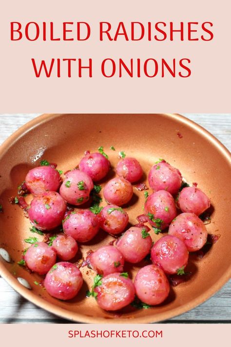 Low Carb Side, Roasted Radishes, Radish Recipes, Bacon And Cheese, Low Carb Sides, Crumbled Bacon, Bacon Cheese, Radishes, Lunch Snacks