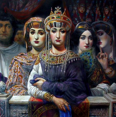 Theodora | diggit magazine Byzantine Fashion, Eastern Roman, Rome Antique, Empire Romain, Byzantine Empire, Byzantine Art, Ancient Rome, Historical Clothing, Women In History