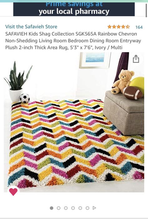 Rainbow Chevron, Kids Library, Chevron Design, Kids Room Rug, Room Rugs, Living Room Bedroom, Crochet Blanket, Shed, Kids Room