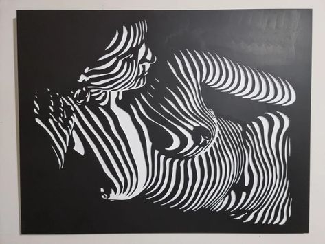 3d art optical illusion, op art, optical illusion, art, illusion, abstract art, zebra, stripe, nature, chalk out, graphic design, paper, retro, illustration, head Silhouette Art Black, Illusion Black And White, Illusion Kunst, Lady Silhouette, Art Illusion, Optical Illusion Art, Line Art Images, Scroll Saw Patterns Free, Lino Art