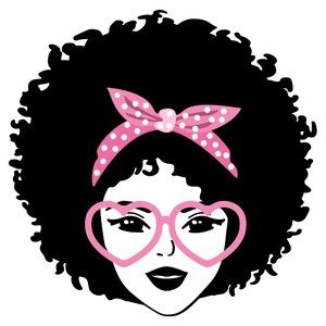 Afro Barbie Silhouette, African Woman Silhouette, Free Afro Svg Files For Cricut, African American Silhouette Black Women, Black Woman Silhouette, Diy Mug Designs, Cricut Iron On Vinyl, Afro Svg Black Women, Pochette Portable