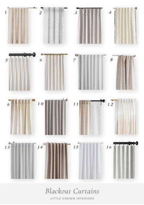 Nursery Curtains Neutral, Nursery Curtains Boy, Acrylic Curtain Rods, Boys Room Curtains, Blackout Curtains Living Room, Nursery Window Treatments, Nursery Blackout Curtains, Scandinavian Curtains, Pink Blackout Curtains