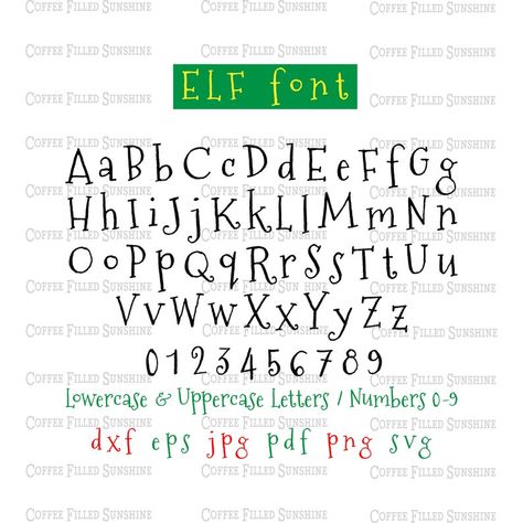 Elf Font Alphabet, Christmas Handwriting Fonts, Christmas Font Alphabet, Elf Font, Christmas Fonts Alphabet, Chalkboard Writing, Merry Christmas Font, Fancy Writing, Christmas Fonts Free