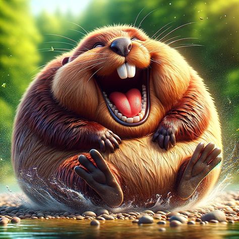 Splash into joy, this beaver's laugh is the real deal – no logs about it! 💦😄🐾 #beaverfun #splishsplash #laughterbythewater #happyanimal #digitalart #naturefunny #wildlifejoy #cutecreature #riverromp #beaverdam #lighthearted #artoftheday #photooftheday Cute Cartoon Animals, Happy Animals, Cute Creatures, Cute Little Animals, 5d Diamond Painting, Paint Kit, Mosaic Crafts, Diamond Art, Four Legged