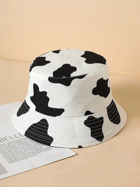 Animal Bucket Hat, Bucket Hat Aesthetic, Cow Bucket Hat, Cow Print Bucket Hat, Cute Bucket Hats, Cute Bucket Hat, Cow Hat, Bucket Hat Fashion, Hat Aesthetic