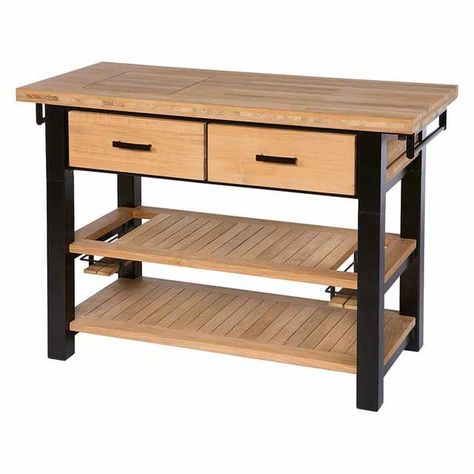 Titan - BarlowTyrie Outdoor Serving Table, Woven Furniture, Serving Cart, Table Extension, Serving Table, Teak Furniture, Furniture Care, Buffet Table, Outdoor Bar