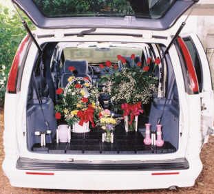 Seminole Floral Delivery System - Flower transportation, plant transportation Transporting Floral Arrangements, Flower Transport Ideas, Plant Transport System, Flowers Truck Ideas, How To Transport Flowers In A Car, Mobile Apothecary, Floral Delivery Van, Flower Delivery Van, Flower Kiosk