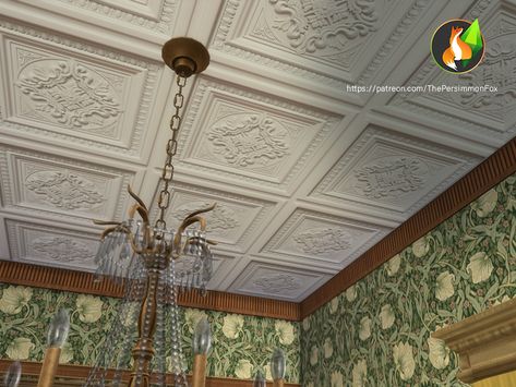 Sims 4 Ceiling Cc, Sims 4 Cc Maxis Match Victorian Furniture, Sims 4 Carpet Cc, Sims 4 Cc Royal Wallpaper, Sims 4 Victorian Living Room, Sims 4 Victorian Wallpaper, Sims 4 Victorian Windows Cc, Dark Victorian Aesthetic, Sims 4 Victorian Paintings