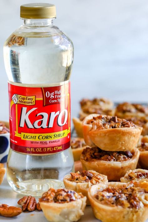 Learn how to make Mini Pecan Pies in a muffin tin! This is an easy recipe that's perfect for the holidays. Make bite sized pecan pies in a mini muffin pan or a cupcake pan. This is the classic Karo Syrup recipe! Mini Pecan Pies In A Muffin Tin Easy, Karo Syrup Recipes, Mini Pecan Pies In A Muffin Tin, Pie Deserts, Individual Pecan Pies, Mothers Cake, Bite Size Pecan Pie, Mini Pecan Pie Recipes, Bite Size Pies