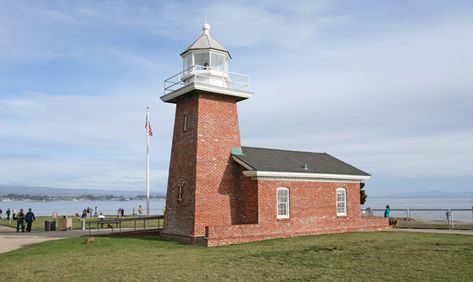 Santa Cruz Lighthouse, California at Lighthousefriends.com California Lighthouses, Santa Cruz Lighthouse, South Haven Lighthouse, Ocracoke Lighthouse, Fire Island Lighthouse, California Dreamin', Lighthouse, Surfing, California