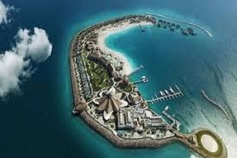 Banana Island in Lagos, Nigeria is a billionaire’s haven! Surf Pool, Floating Architecture, Muslim Holidays, Marina Resort, Man Made Island, Water Villa, Doha Qatar, Beautiful Spaces, Island Resort