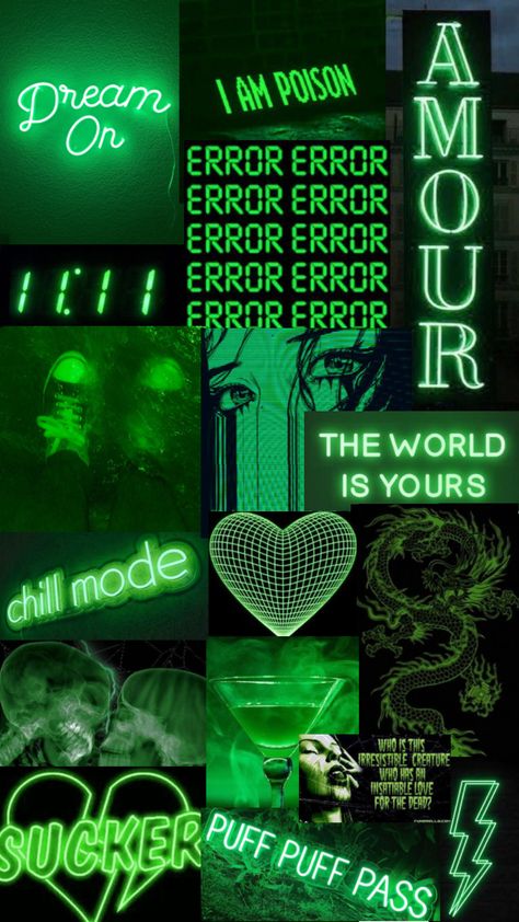 #green #greenaesthetic #greenmoodboard #neon #neonaesthetic Neon Green Aesthetic, Green Mood Board, Neon Aesthetic, Paper Board, Mood Board Inspiration, Puff And Pass, Green Wallpaper, Green Aesthetic, Create Collage