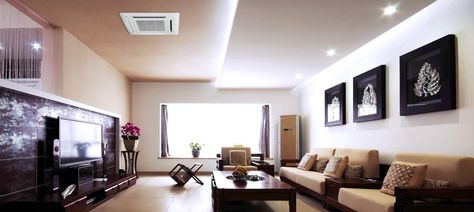 Ductless Mini Split - Ceiling Cassette Systems Furnace Repair, Ductless Mini Split, Hospital Interior, Hall Interior Design, Ceiling Design Living Room, Hall Interior, Living Room Partition, Luxury Bedroom Master, False Ceiling Design