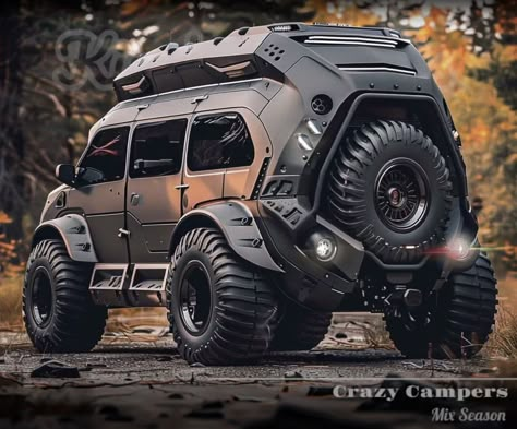 Survival Vehicle, Camping Gear Diy, Vw T3 Syncro, Gadget Tecnologici, Truck Concept, Fantasy Vehicles, Custom Camper Vans, Tactical Truck, Concept Vehicles Sci Fi