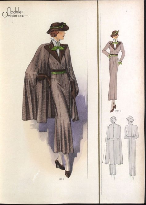 1930s Fashion Plates, 1930s Outfits, 1930s Fashion Women, Western Womens Fashion, Vintage Fashion 1930s, 1930 Fashion, 30s Fashion, 20th Century Fashion, Vintage Dress Patterns