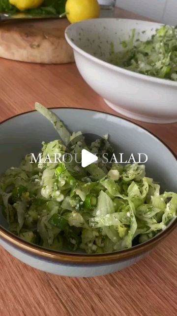 870K views · 30K likes | Foods For Weight Loss - Vegan | Vegetarian on Instagram: "Marouli Salad (Greek Lettuce Salad) by @creamy_confusion.
.
INGREDIENTS:
•	1 iceberg lettuce (thinly sliced).
•	1 bunch spring onion (thinly sliced).
•	250gm feta (crumbled).
•	1 bunch dill (finely chopped).
•	3 tbl sp dried oregano.
•	3 garlic cloves (minced).
•	1 lemon (zest & juice).
•	1 tbl sp white vinegar.
•	4 tbl sp EVOO (Extra Virgin Olive Oil).
•	3 tea sp flaky sea salt (if using refined add to taste)." Marouli Salad, Greek Lettuce Salad, Iceberg Lettuce Salad, Salad Greek, Easter 2024, Iceberg Lettuce, Lettuce Salad, Cheese Salad, Spring Onion