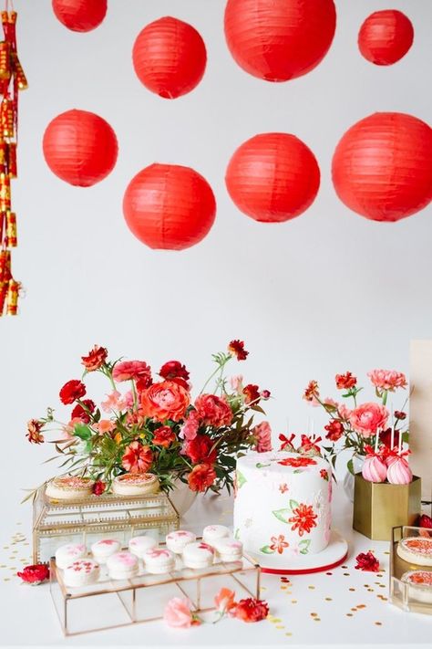 New Year Kids Party, Lunar New Year Decoration, New Year Kids, Chinese Celebrations, Chinese Birthday, Chinese Party, Egg Party, Chinese New Year Party, New Year Table