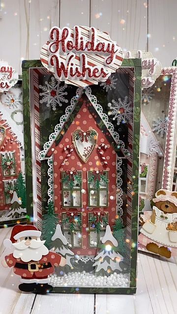 Scrapdiva Designs, Advent House, Heart House, Christmas Embellishments, Craft Cottage, S Craft, Hunkydory Crafts, Diva Design, Anna Griffin