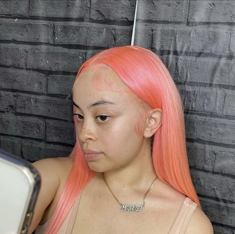 Ice Spice Pink Wig, Ice Spice Blonde, Drew Valentina, Makeup Photos, Layer Cut, Lace Fronts, Sew In Hairstyles, Ice Spice, Glowing Face