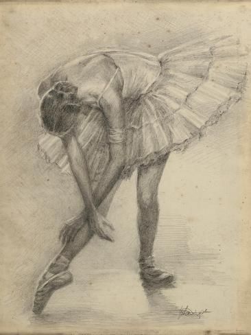 size: 12x9in Art Print: Antique Ballerina Study II by Ethan Harper : Entertainment Figurative Kunst, Ballet Art, Phone Inspo, Medical Illustration, Pencil Drawing, Figurative Art, Lana Del Rey, High Quality Art Prints, Find Art