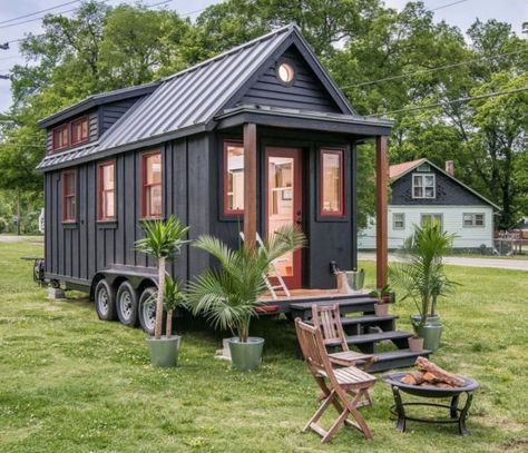 Riverside Tiny House 001 Tiny Mobile House, Tiny House Towns, Tiny House Exterior, Tiny House Trailer, Best Tiny House, Tiny House Movement, Tiny House Interior, Tiny Houses For Sale, Tiny House Cabin