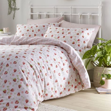 Strawberry Beds, Baby Doll Bed, Microfiber Bed Sheets, Reversible Bedding, Bed Quilt, Floral Duvet Cover, Bedding Duvet, Cover Bed, Floral Duvet