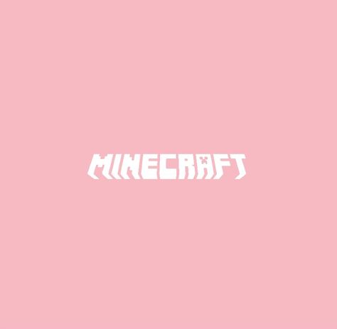 Pink Minecraft Icon, App Themes, Minecraft Icon, Pink Minecraft, Background Collage, Minecraft Logo, Minecraft Cottage, Peach Aesthetic, Pink Icons