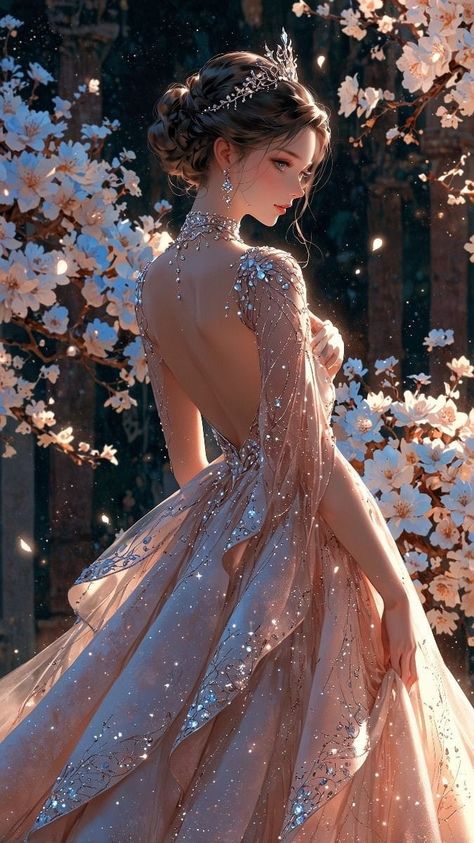 Fantasy Princess, Fairytale Fashion, Classy Prom Dresses, Dress Design Sketches, Fashion Inspiration Design, Fantasy Dress, Art Dress, Fantasy Clothing, Festival Outfits