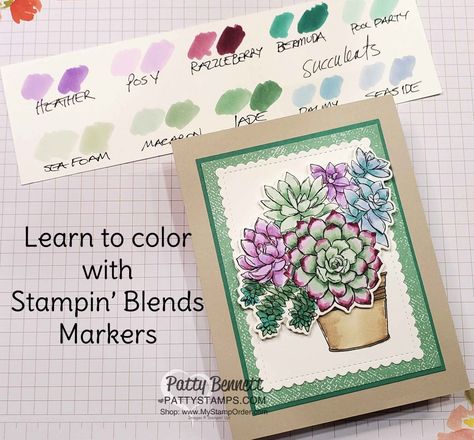 Patty Bennett, Coloring Video, Stampin Up 2020 2021, Free Gift Cards Online, Stampin Blends, Card Making Ideas, Walmart Gift Cards, Stampin Up Catalog, Card Making Crafts