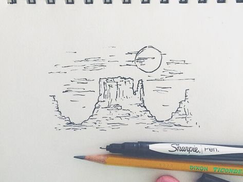 The Great Plains Plateau by Joe Horacek - Dribbble Plateau Drawing, Mountain Sky, Sky Moon, Great Plains, Drawing Easy, Art Tips, Embroidery Art, Drawing Sketches, Easy Drawings