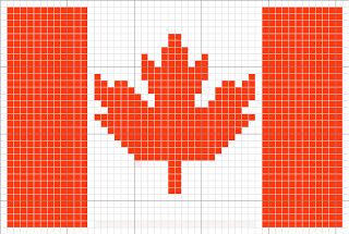 Luvs 2 Knit: Canada Flag, Canada Maple Leaf, Olympics, Charts By Luvs2knit Leaf Knitting Pattern, Flag Cross Stitch, Modele Pixel Art, Canada Maple Leaf, Flag Png, Canadian Flag, Iron Beads, Easy Knitting Patterns, Loom Patterns