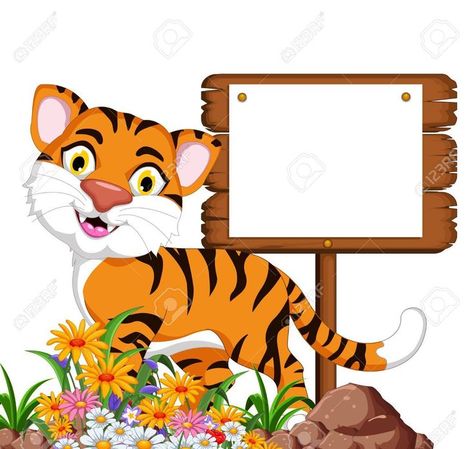 Cute Tiger Cartoon, Jungle Image, Nowruz Card, Tiger Cartoon, Tiger Vector, Funny Tiger, Cartoon Tiger, Kids Zoo, Farm Animal Coloring Pages