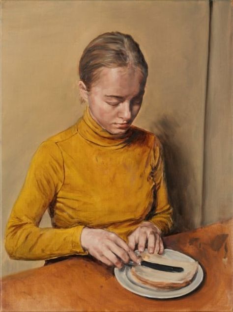 Michaël Borremans | The Cheese Sandwich, 2019 | Art Basel Michael Borremans Paintings, Michael Borremans, Cheese Sandwich, Cheese Sandwiches, Art Basel, Basel, Art School, Contemporary Artists, Sandwiches