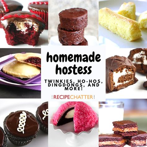 Your Guide to Homemade Hostess: Twinkie Recipes, Ho Hos, Ding Dongs & More - RecipeChatter Hostess Snack Cakes, Twinkies Recipe, Hostess Cakes, Ding Dongs, Hostess Snacks, Everyday Food Recipes, Woody Harrelson, Copykat Recipes, Copycat Restaurant Recipes