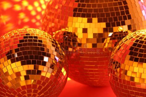 Many shiny disco balls indoors, toned in orange royalty free stock photos Texture Aesthetic, Orange Mirror, Mirror Ball, Orange Aesthetic, Disco Balls, Art Texture, Orange Art, Ball Ornaments, Disco Ball