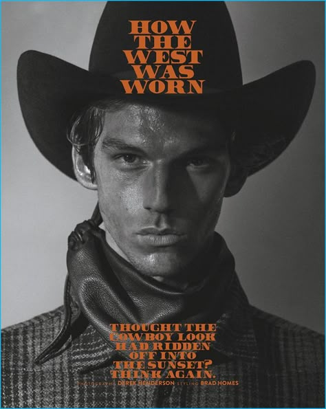 Miles Hurley embraces western style for a fashion editorial from GQ Australia. Western Shoot, Gq Australia, Gay Cowboy, Orville Peck, Rhinestone Cowboy, Midnight Cowboy, Cowboy Chic, Modern Cowboy, Cowboy Aesthetic