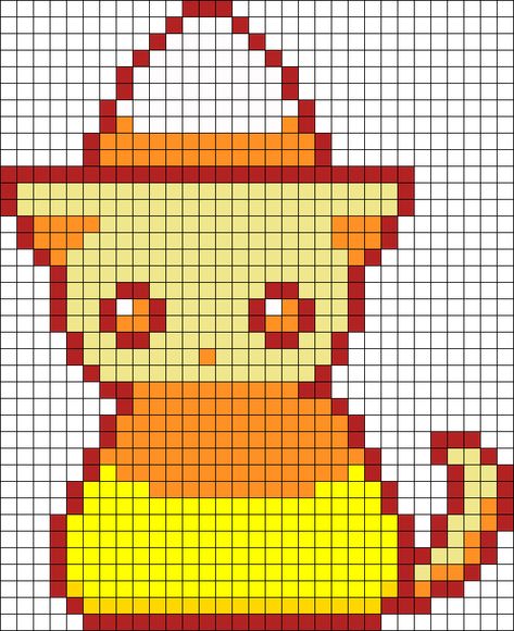 Perler Bead Patterns Cute, Hama Beads Halloween, Pony Bead Crafts, Fall Bead, Pokemon Craft, Beads Candy, Fuse Bead Patterns, Plastic Canvas Ornaments, Pony Bead Patterns