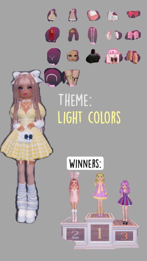 Light Colored Dresses, Game Dresses, Colourful Outfits, Color Coding, Dress To Impress, Light Colors, Colorful Dresses, Black Pink, Dress Outfits