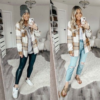 Shaket Jacket Outfit, Shacket Street Style, Fashion Outfits Fall, Shacket Outfit Women, Fall Jackets Outfit, Shacket Outfit, Trendy Outfit Inspo, Jacket Outfit Women, Jacket Outfit