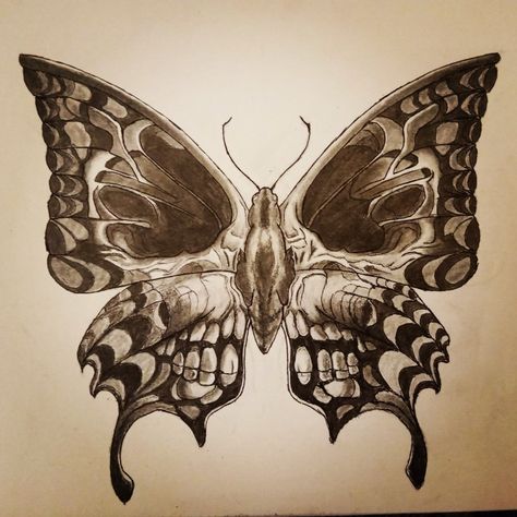 Throat Tattoo Butterfly, Half Skeleton Butterfly Tattoo, Butterfly Skull Neck Tattoo, Neck Tattoos Women Throat Butterfly, Skull Tattoos Butterfly, Butterfly Tattoo With Skull Inside, Side Neck Tattoo, Meaningful Tattoo Quotes, Neck Tattoos Women