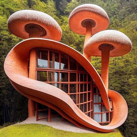 Linda Mooney's Other Worlds of Romance: Incredible Homes Unusual House, Earthship Home, Best Modern House Design, Unusual Buildings, Unusual Homes, Cob House, Earthship, Unique Architecture, Forest House