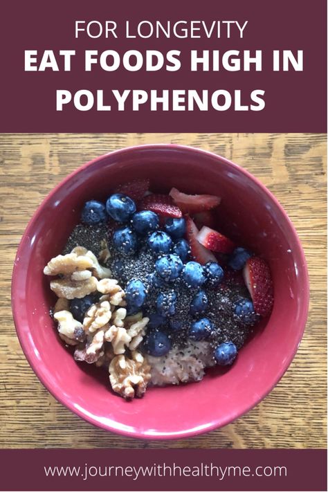 High Polyphenol Foods, Polyphenol Rich Recipes, Foods High In Polyphenols, Polyphenol Rich Foods, Polyphenols Food, Zone Diet Recipes, Shape Reclaimed, Blue Zones Diet, Egg Substitute In Baking