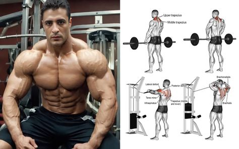 The 5 Best Exercises To Build Bigger Traps Deadlift Target Muscles, Trap Exercises, Best Trap Exercises, Upper Body Workout Routine, Barbell Deadlift, Face Pulls, Compound Exercises, Best Exercises, Power Rack