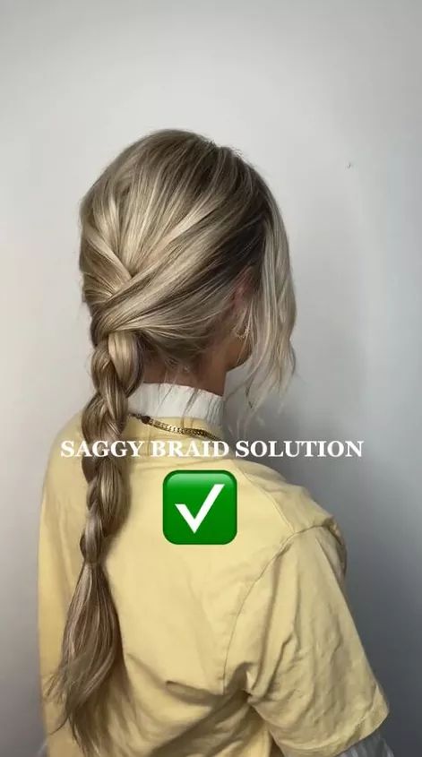 Braid Hack, Loose Braid Hairstyles, Single Braids Hairstyles, How To Make Braids, Simple Braid, Basic Hairstyles, Quick Braids, Braiding Your Own Hair, Tight Braids