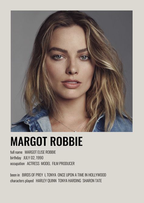 alternative minimalist poster Margot Robbie Poster, Celeb Posters, Alternative Minimalist Poster, Perfume Aesthetic, Celebrity Prints, Celebrities Then And Now, Polaroid Posters, Posters Minimalist, Image Swag