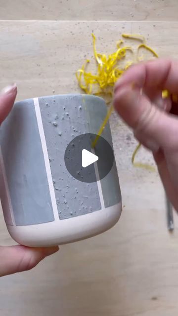 Using Tape To Glaze Pottery, Tape Resist Pottery, Ceramic Creations, Pottery Videos, Hand Built Pottery, Pottery Glazes, Ceramics Pottery, Gentle Touch, Ceramic Studio