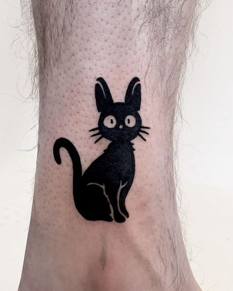 Gigi Tattoo, Ghibli Tattoo, Anime Tattoos, Blackwork Tattoo, Cat Tattoo, Blackwork, Tattoo Ideas, Chloe, Collage