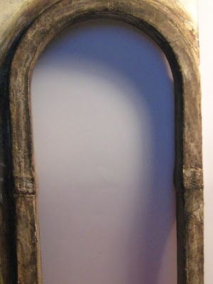 Studio E:  making a stone arch from plastic fencing Plastic Fencing, Plastic Picture Frames, Stone Archway, Wood Nymph, Miniature Design, Wood Nymphs, Wooden Corbels, Stone Arch, Arched Doors