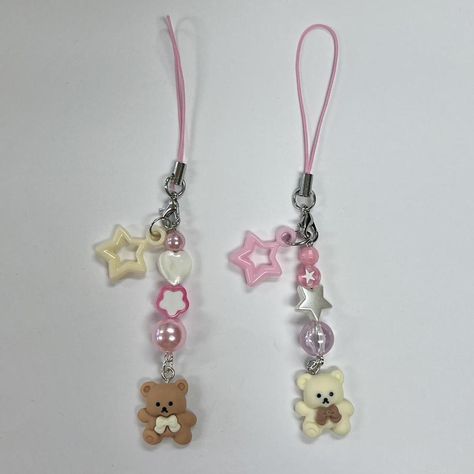 Matching best friend bear charms 🧸💗⭐️🎀 #phonecharm... - Depop Matching Phone Keychains, Matching Keychains Best Friends, Matching Phone Charms, Best Friend Charms, Matching Keychain, Rock Aesthetic, Matching Keychains, Strap Phone, Friends Diy